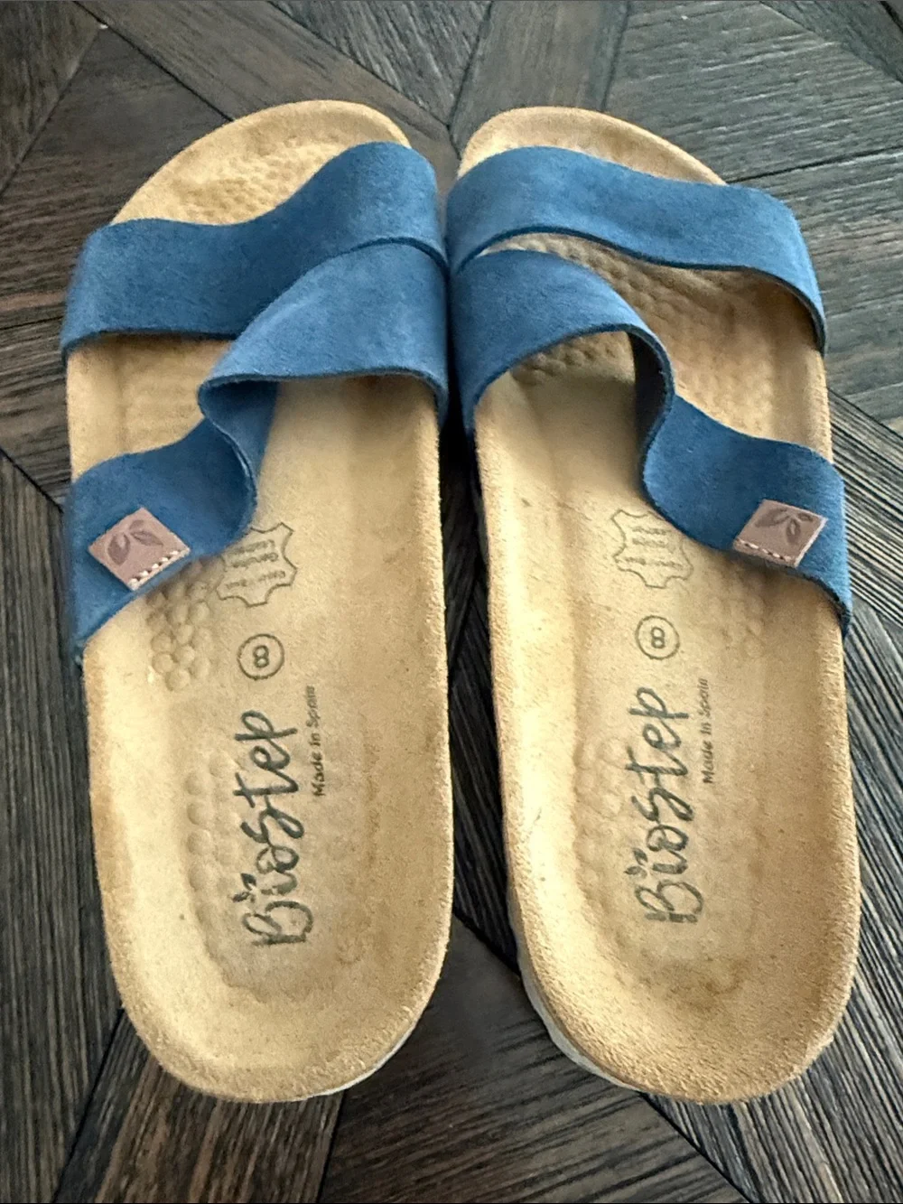 Biostep blue suede